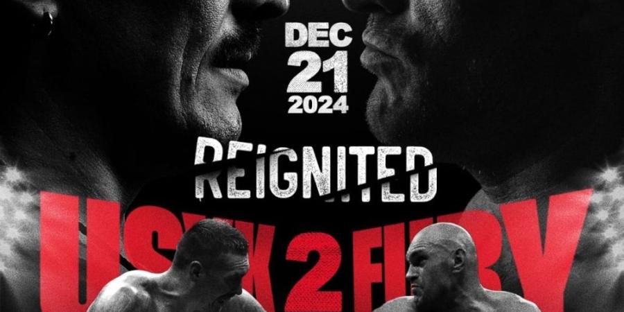 موسم الرياض يطلق تذاكر نزال "Fury vs Usyk Reignited" المرتقب - اليوم الإخباري