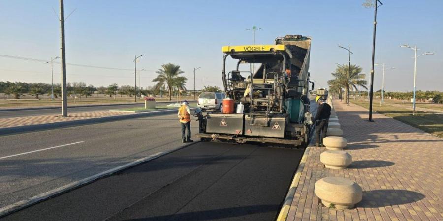  إعادة تأهيل وصيانة الطرق في مليجة بمساحة 11 ألف متر مربع - اليوم الإخباري